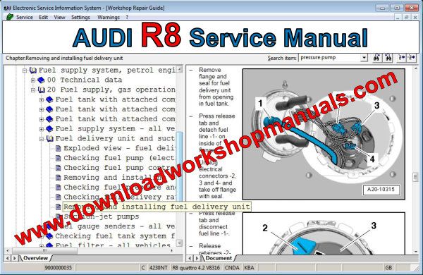 audi r8 service manual